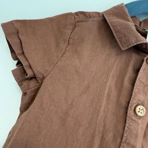 H&M button down shirt 4-6 months - Picture 3 of 4